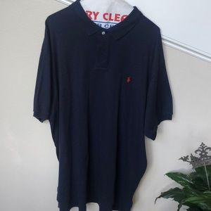 Navy polo shirt